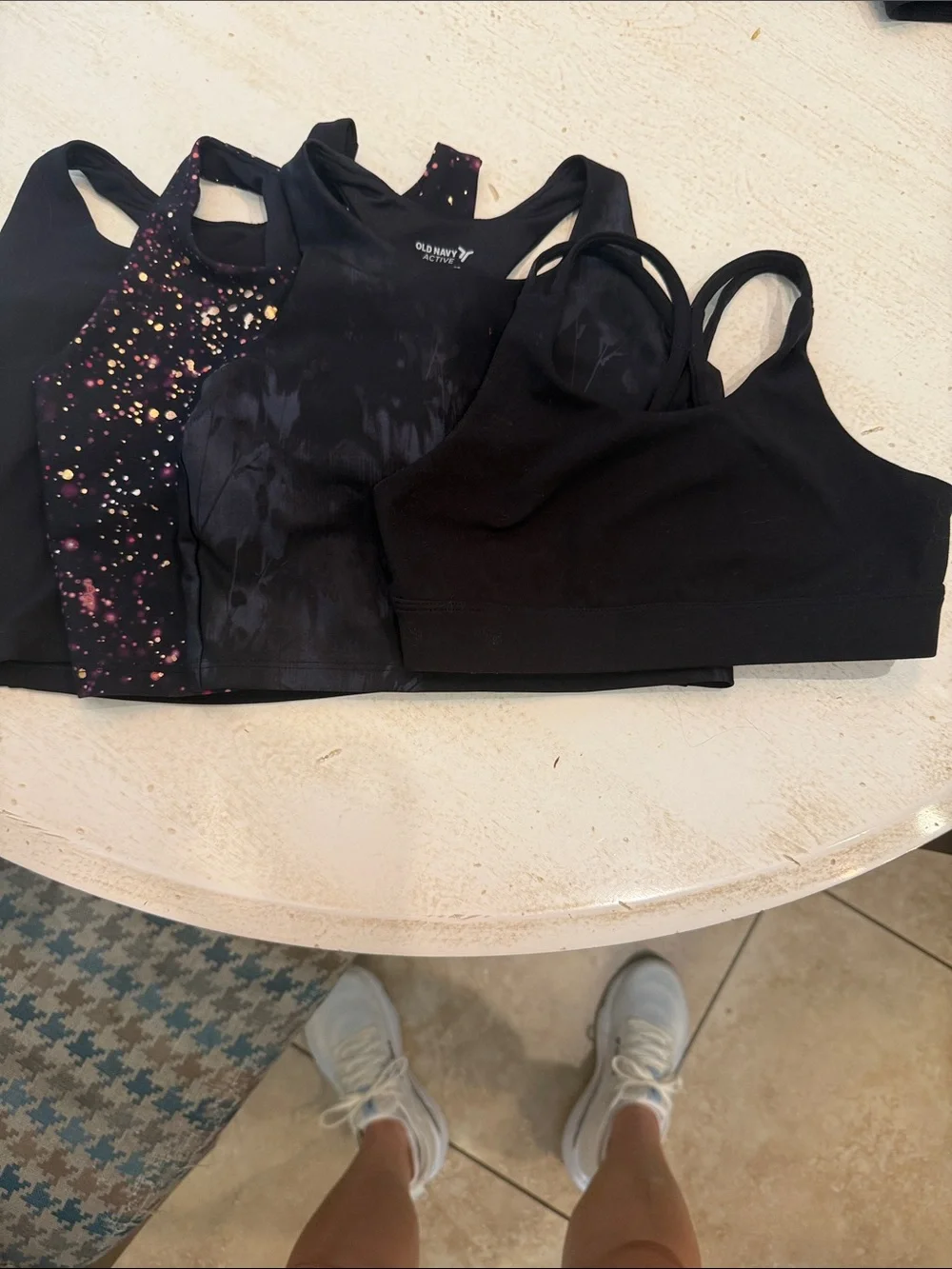 Old Navy Black & Multicolor Active Sports Bras - Set of 4